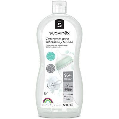 Suavinex Detergente para Biberões e Chupetas - 500ml - Limpador para Frascos e Chupetas Suavinex Detergente para Biberões e Chupetas - 500ml - Limpador para Frascos e Chupetas