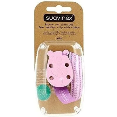 Broche de placa de cinta de oso de Suavinex - Accesorio para bebé Broche de placa de cinta de oso de Suavinex - Accesorio para bebé
