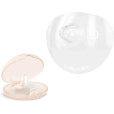 Boucliers de Mamelon en Silicone Taille S - 2 pièces - Publicité Boucliers de Mamelon en Silicone Taille S - 2 pièces - Publicité