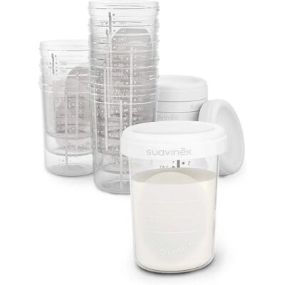 Suavinex Bröstmjölksförvaringsbehållare - 10 st Suavinex Bröstmjölksförvaringsbehållare - 10 st