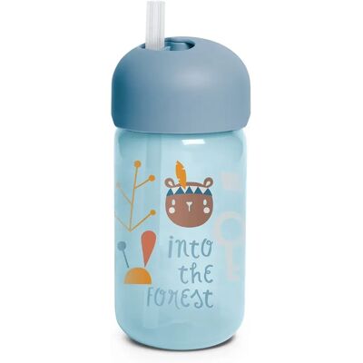 Suavinex Forest Straw Trainer Cup - Biberon pour enfants avec paille 340 ml - Publicité Suavinex Forest Straw Trainer Cup - Biberon pour enfants avec paille 340 ml - Publicité