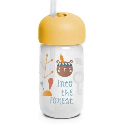Suavinex Forest Straw Trainer Cup - Biberon per bambini - 340 ml Suavinex Forest Straw Trainer Cup - Biberon per bambini - 340 ml