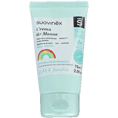 Suavinex Marca Modelo Crema de Manos - Para Piel Sensible - 75ml Suavinex Marca Modelo Crema de Manos - Para Piel Sensible - 75ml