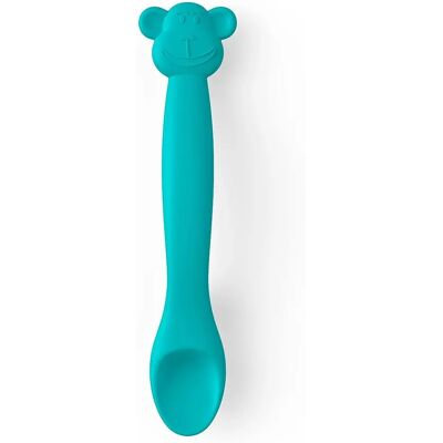 Cuchara de bebé Suavinex - Silicona flexible, mango animal, 4+ meses Cuchara de bebé Suavinex - Silicona flexible, mango animal, 4+ meses