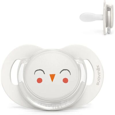 Suavinex Marque Modèle Reversible Hibou Silicone Sucette - Sucette - Publicité Suavinex Marque Modèle Reversible Hibou Silicone Sucette - Sucette - Publicité