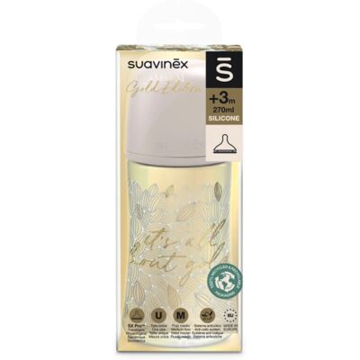 Butelka niemowlęca Suavinex Gold Premium SX Pro - Szara 270ml Butelka niemowlęca Suavinex Gold Premium SX Pro - Szara 270ml