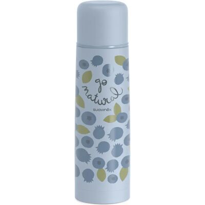 Suavinex Go Natural Edelstahlflasche - Blaubeere - 500ml Suavinex Go Natural Edelstahlflasche - Blaubeere - 500ml