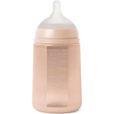Suavinex SX Pro Anti-Kolik Silikonflasche Velvety Touch +3m 240ml M Flow - nude Suavinex SX Pro Anti-Kolik Silikonflasche Velvety Touch +3m 240ml M Flow - nude