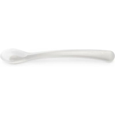 Suavinex Foamy Grey Siliconen Lepel - Kinderservies Suavinex Foamy Grey Siliconen Lepel - Kinderservies