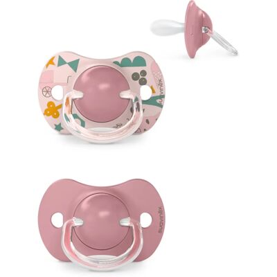 Suavinex Marke Modell Umkehrbarer Rosa Schnuller - Schnuller Suavinex Marke Modell Umkehrbarer Rosa Schnuller - Schnuller