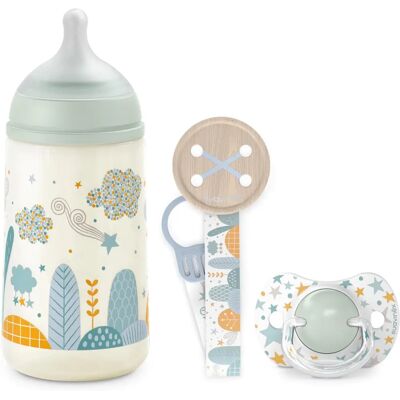 Zestaw Prezentowy Suavinex dla Niemowląt - Butelka 270ml + Smoczek Ortodontyczny + Klips Zestaw Prezentowy Suavinex dla Niemowląt - Butelka 270ml + Smoczek Ortodontyczny + Klips