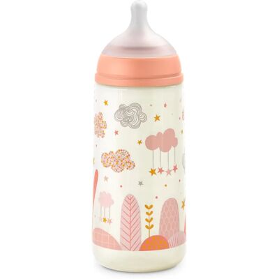 Suavinex Pink Baby Bottle - SX Pro - 360 ml - Physiological, Dense Flow Suavinex Pink Baby Bottle - SX Pro - 360 ml - Physiological, Dense Flow