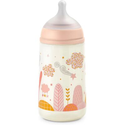 Suavinex Marque SX Pro Biberon - Rose - 270 ml - Publicité Suavinex Marque SX Pro Biberon - Rose - 270 ml - Publicité
