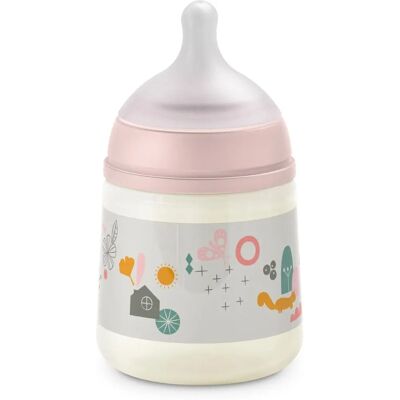Suavinex Marque Modèle Biberon à Débit Lent Rose - Biberon Bébé - Publicité Suavinex Marque Modèle Biberon à Débit Lent Rose - Biberon Bébé - Publicité