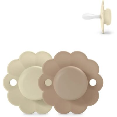 Sucettes en silicone réversibles Suavinex Duo Grey/Cork 0-6m - Publicité Sucettes en silicone réversibles Suavinex Duo Grey/Cork 0-6m - Publicité