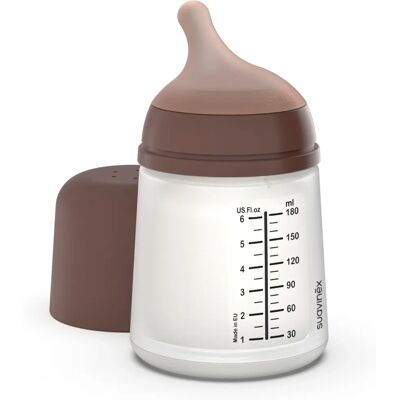 Suavinéx Zero Zero Babyflasche - Silikon Tülle - 180mL - Anti-Kolik Suavinéx Zero Zero Babyflasche - Silikon Tülle - 180mL - Anti-Kolik