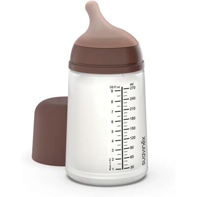 Biberón Suavinex Deep M Anti-Cólicos - 270mL, Flujo Medio Biberón Suavinex Deep M Anti-Cólicos - 270mL, Flujo Medio