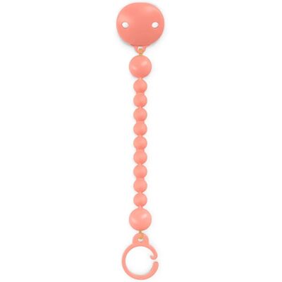 Suavinex - Colour Essence - Peach - Silicone - Clip ciuccio Suavinex - Colour Essence - Peach - Silicone - Clip ciuccio