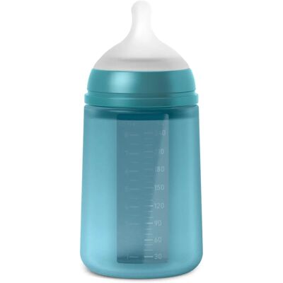 Biberon en Silicone Suavinex 240ml Bleu Océan Biberon en Silicone Suavinex 240ml Bleu Océan