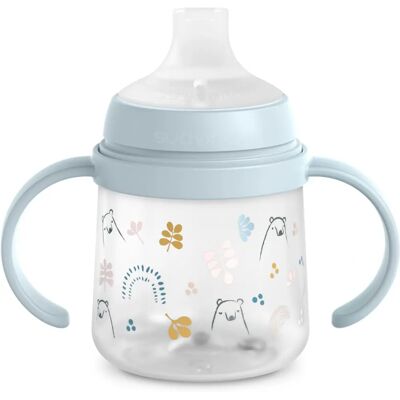 Butelka Suavinex Moja Rodzina - Silikonowa Antykolkowa 150ml Niebieska Butelka Suavinex Moja Rodzina - Silikonowa Antykolkowa 150ml Niebieska