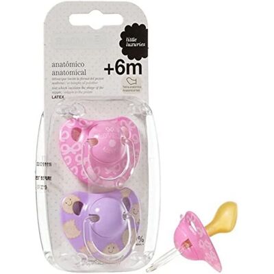 Suavinex Pack de 2 Chupetas com Látex Anatômico - 6 meses Suavinex Pack de 2 Chupetas com Látex Anatômico - 6 meses