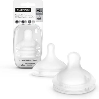 Tettarella Sx Pro Suavinéx - Silicone, Flusso Molto Denso, Per Biberon Tettarella Sx Pro Suavinéx - Silicone, Flusso Molto Denso, Per Biberon