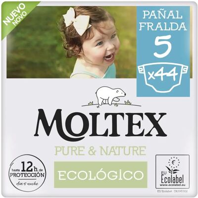 Paquetes de Pañales Moltex Pure & Nature T5 - Seguro para bebé y planeta Paquetes de Pañales Moltex Pure & Nature T5 - Seguro para bebé y planeta