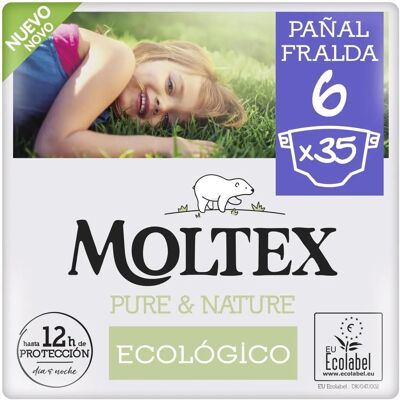 Pañales Moltex Pure & Nature T6 - Bebés y Niños Pañales Moltex Pure & Nature T6 - Bebés y Niños