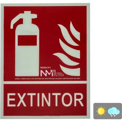 Normaluz RD00901 Segnale di Sicurezza Antincendio Luminescente - 21x30cm Alluminio Normaluz RD00901 Segnale di Sicurezza Antincendio Luminescente - 21x30cm Alluminio