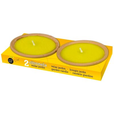 Candela Terracotta alla Citronella - Uso Esterno Candela Terracotta alla Citronella - Uso Esterno