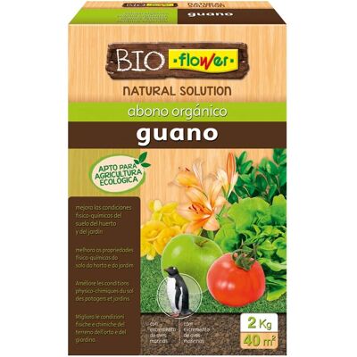 FLOWER Guano Fertilizante Orgánico 2kg - Fertilizante FLOWER Guano Fertilizante Orgánico 2kg - Fertilizante