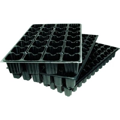 FLOWER - 90063 - nero - 28 cavità - Vassoio per sementi FLOWER - 90063 - nero - 28 cavità - Vassoio per sementi