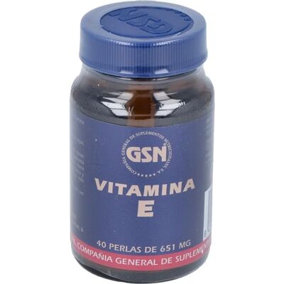 GSN Vitamina E Natural 40 Perlas - Suplemento de Vitaminas GSN Vitamina E Natural 40 Perlas - Suplemento de Vitaminas