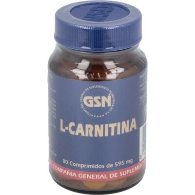 GSN L-Carnitina 80 Comprimidos - Suplemento Alimentar GSN L-Carnitina 80 Comprimidos - Suplemento Alimentar