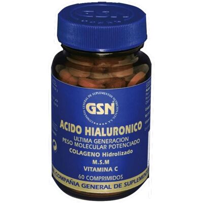 GSN Hyaluronsäure - 60 Tabletten - Für Gelenk- & Hautgesundheit GSN Hyaluronsäure - 60 Tabletten - Für Gelenk- & Hautgesundheit