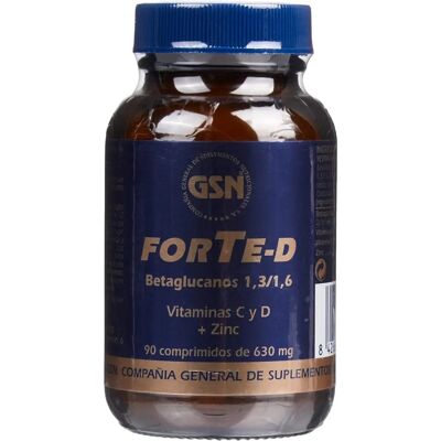 GSN Forte D Beta-Glucanos con Vitaminas C, D y Zinc - Suplemento GSN Forte D Beta-Glucanos con Vitaminas C, D y Zinc - Suplemento