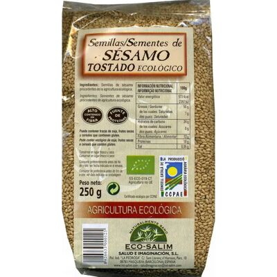 Eco Salim Sementes de sésamo tostado orgânico - Sementes de sésamo - orgânico, 250g Eco Salim Sementes de sésamo tostado orgânico - Sementes de sésamo - orgânico, 250g