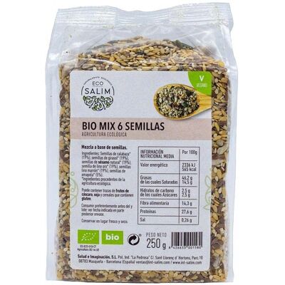 Eco-Salim 6 Mistura de Sementes Bio 250 g Eco-Salim 6 Mistura de Sementes Bio 250 g