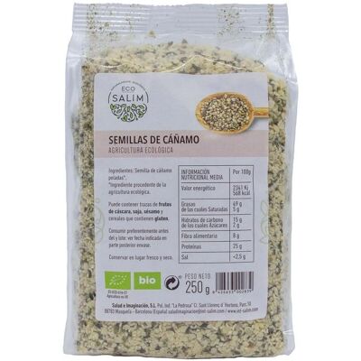 Sementes de cânhamo Eco Salim - 250g - Proteína vegetal natural - Alta fibra Sementes de cânhamo Eco Salim - 250g - Proteína vegetal natural - Alta fibra