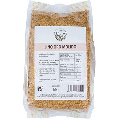 Int-salim Organic Ground Golden Flaxseed - 175g Int-salim Organic Ground Golden Flaxseed - 175g