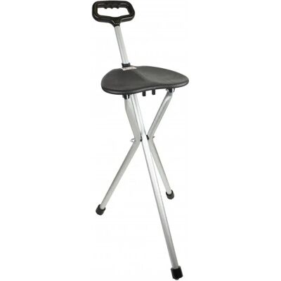Bastón de aluminio Mobiclinic con asiento - Soporte y descanso Bastón de aluminio Mobiclinic con asiento - Soporte y descanso