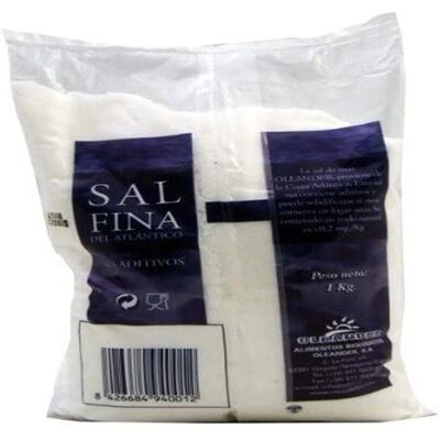 Sal marina atlántica Oleander - Fino 1kg Sal marina atlántica Oleander - Fino 1kg