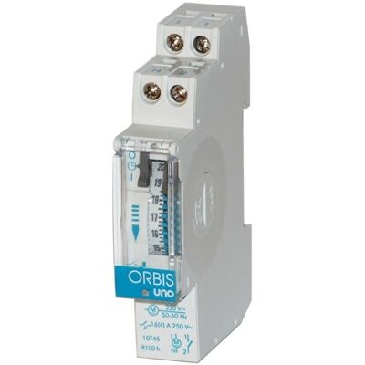 Orbis UNO QRD 230 Time Switch - Analog, DIN rail, 150h reserve Orbis UNO QRD 230 Time Switch - Analog, DIN rail, 150h reserve