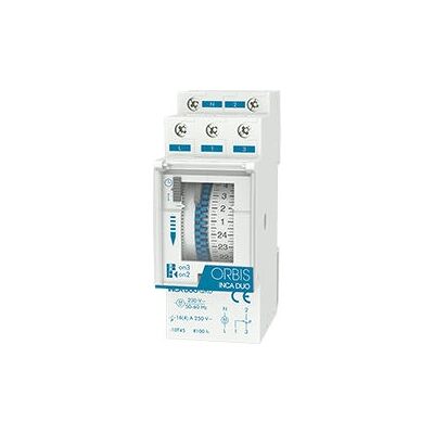 Temporizador eléctrico ORRIS OB330132 - Blanco - Analógico - Montaje en carril DIN Temporizador eléctrico ORRIS OB330132 - Blanco - Analógico - Montaje en carril DIN