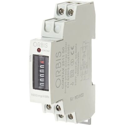 Contatore energia monofase Orbis 25A - Display elettromeccanico Contatore energia monofase Orbis 25A - Display elettromeccanico