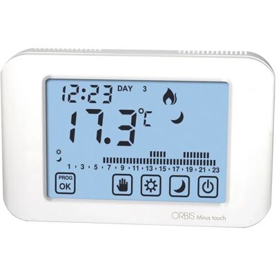 Orbis Mirus Touch Blanc - Thermostat à Écran Tactile Orbis Mirus Touch Blanc - Thermostat à Écran Tactile