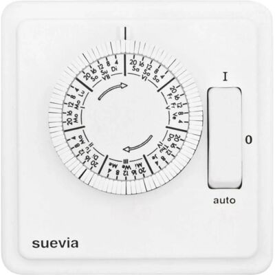 Suevia SU280439 Analog-Programmieruhr für Unterputz, 1200W - Timer Suevia SU280439 Analog-Programmieruhr für Unterputz, 1200W - Timer