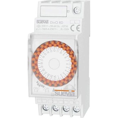 Suevia Zeitschaltuhr für DIN-Schiene 230V/AC Suevia Zeitschaltuhr für DIN-Schiene 230V/AC
