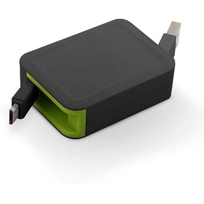 Cable USB Muvit MUUSC0171 - 0,8m, Negro, Verde - Cable USB Cable USB Muvit MUUSC0171 - 0,8m, Negro, Verde - Cable USB
