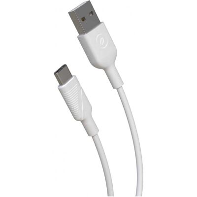 Câble USB Muvit MCUSC0022 - 0,2m - Blanc - USB Type C Câble USB Muvit MCUSC0022 - 0,2m - Blanc - USB Type C